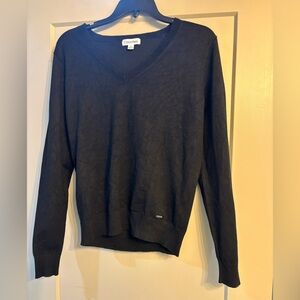 Calvin Klein Charcoal V-Neck Sweater